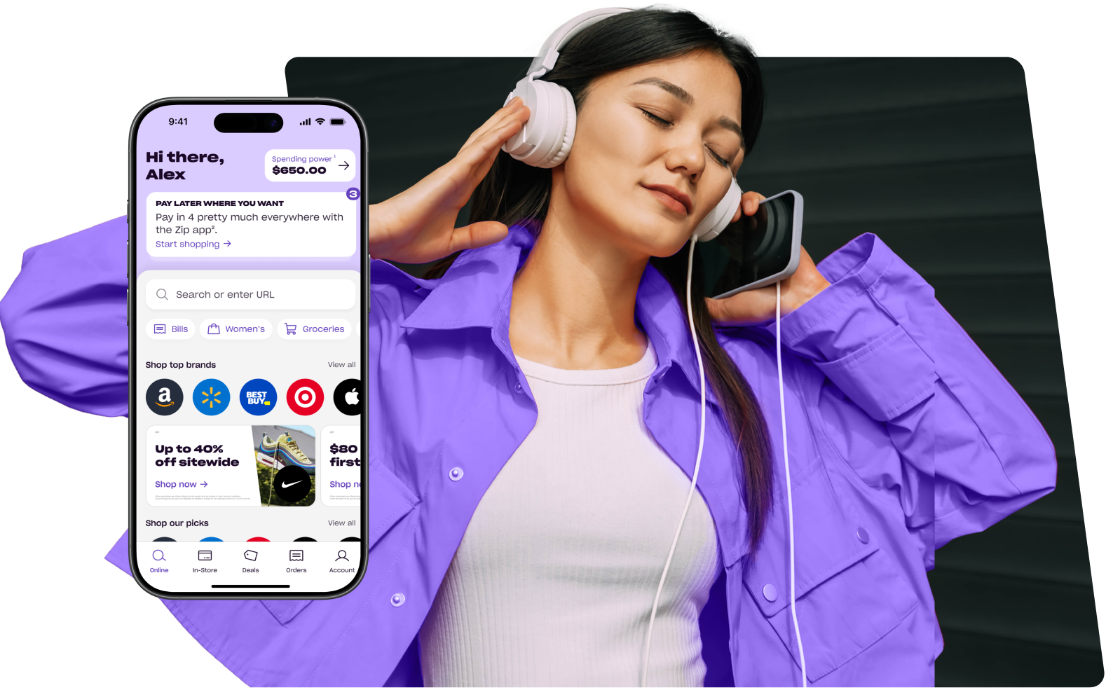 Person enjoying music